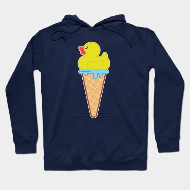 Yellow duck-ish delicious Ice Cream Hoodie by FunawayHit